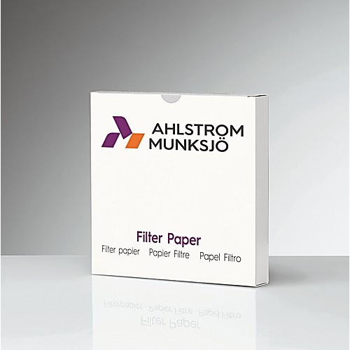 Ahlstrom Munksjö 0550-0700 7.00cm Hardened Ashless Quantitative Filter Paper, 15.0um Retention, Fast Speed